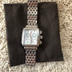 Michele Deco watch with diamonds
